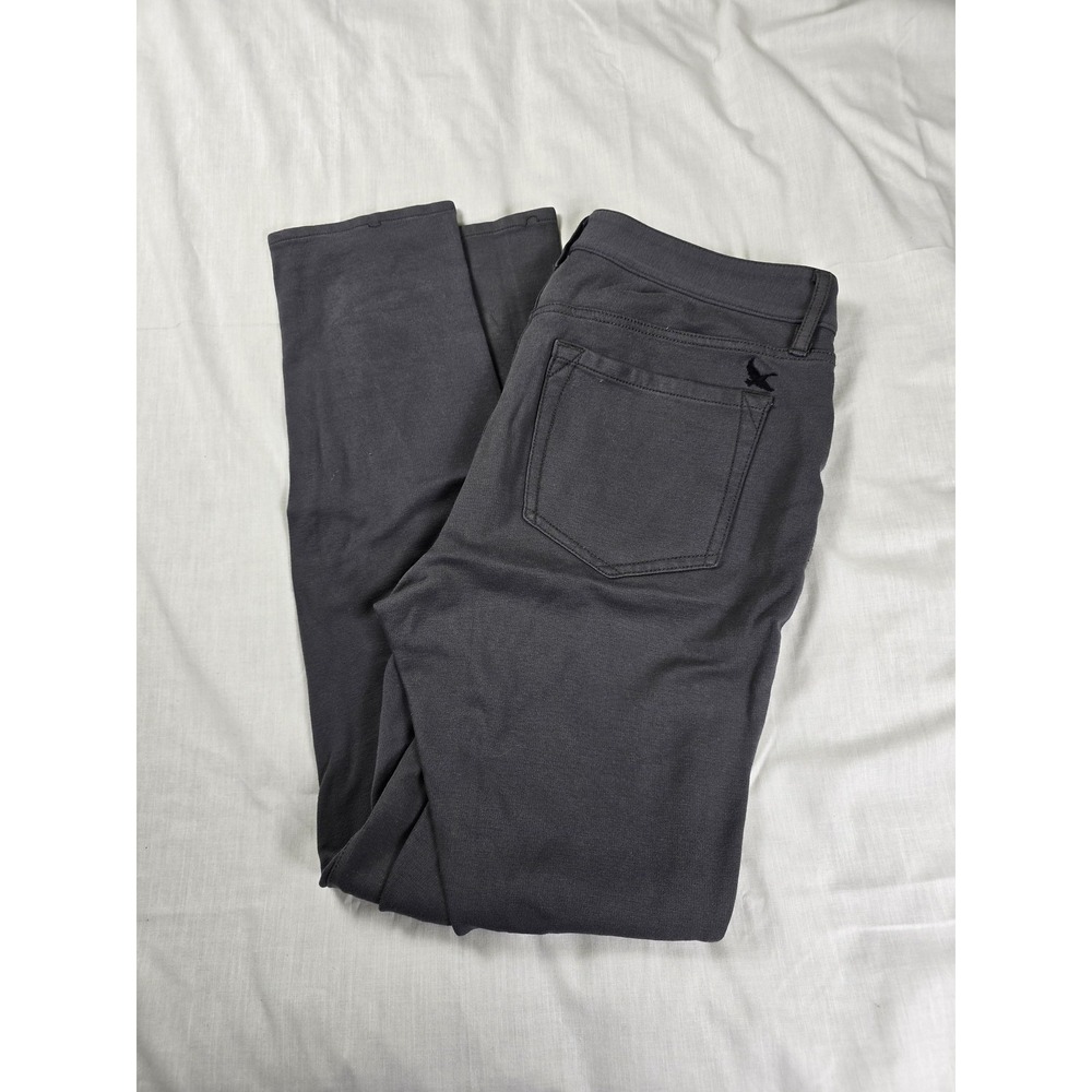 Eddie Bauer Pants Womens 4 Gray Ponte Knit Slim Leg Stretch Dress Workwear